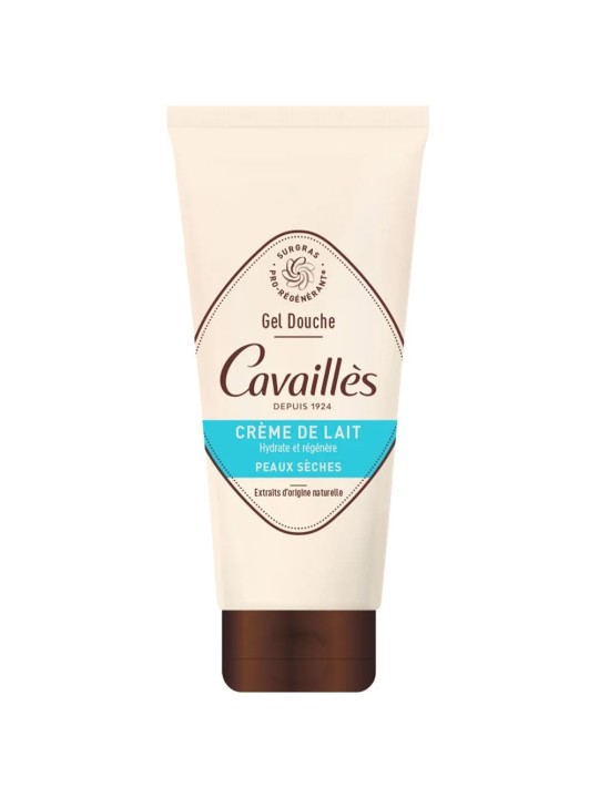 Cavaillès Gels Bain Et Douche Surgras Gel douche Crème de Lait Peaux Sèches 200ml