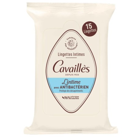 Cavaillès Intime Lingettes Avec Antibactérien X15