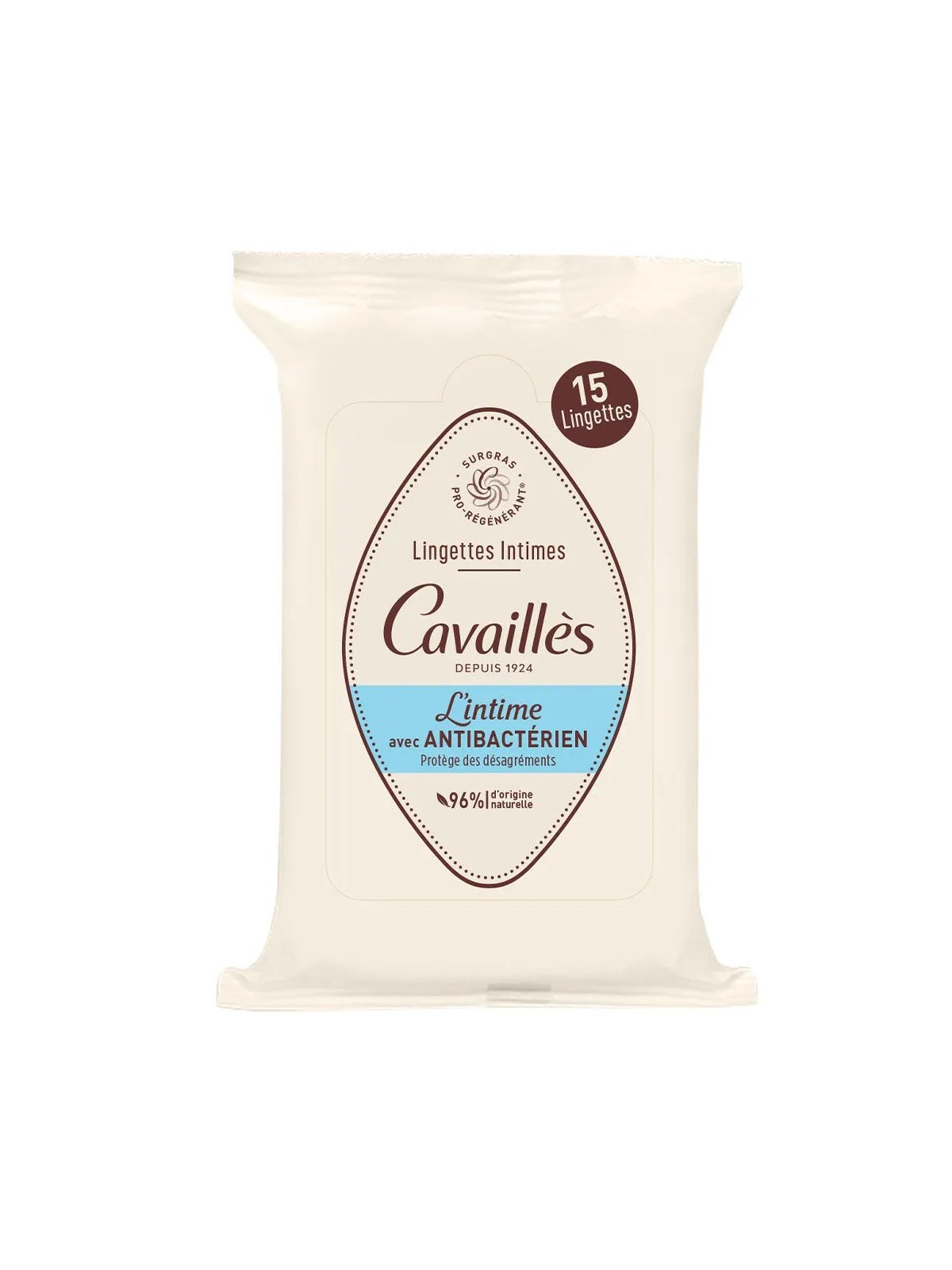 Cavaillès Intime Lingettes Avec Antibactérien X15