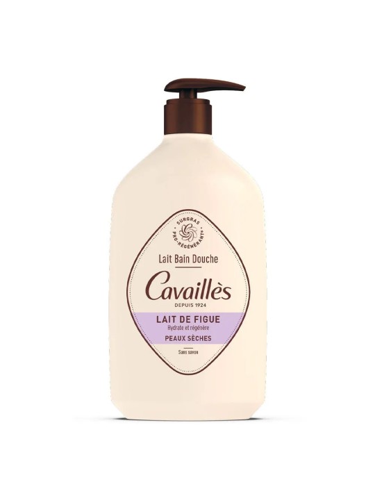 Cavaillès Lait Bain Douche Lait de figue Peaux sèches 1L