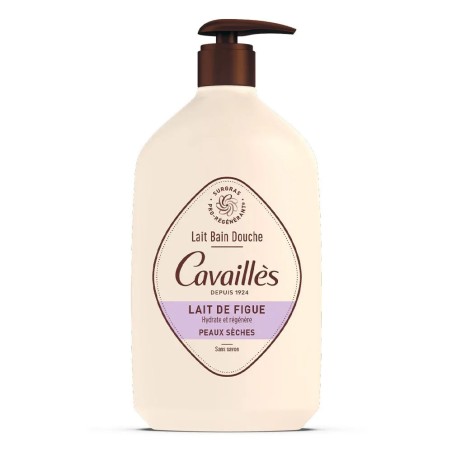 Cavaillès Lait Bain Douche Lait de figue Peaux sèches 1L