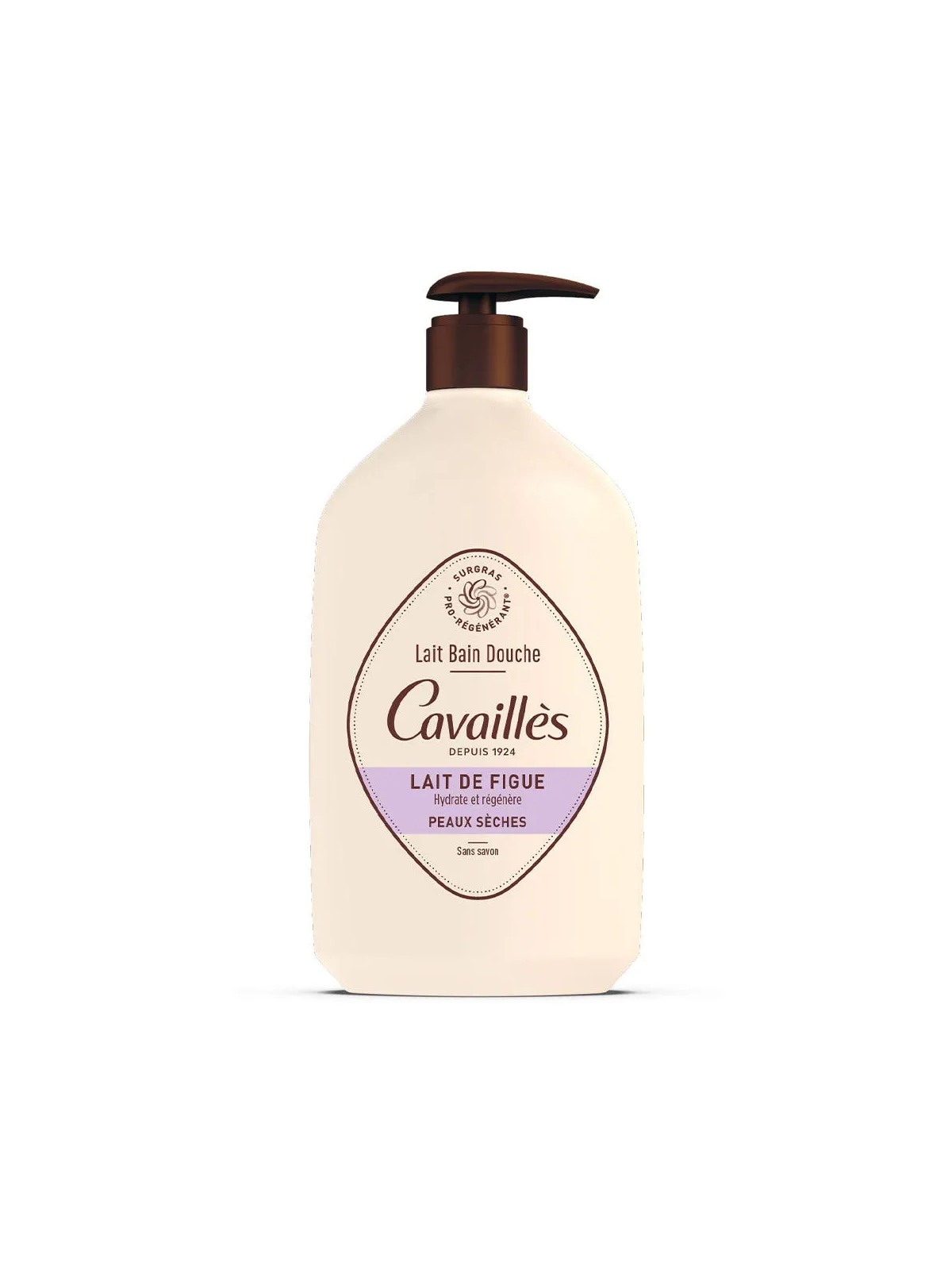 Cavaillès Lait Bain Douche Lait de figue Peaux sèches 1L