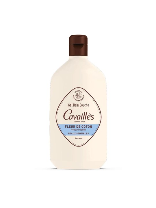 Cavaillès Gel Bain et Douche Fleur de coton Peaux Sensibles 400ml