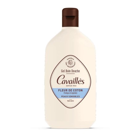 Cavaillès Gel Bain et Douche Fleur de coton Peaux Sensibles 400ml