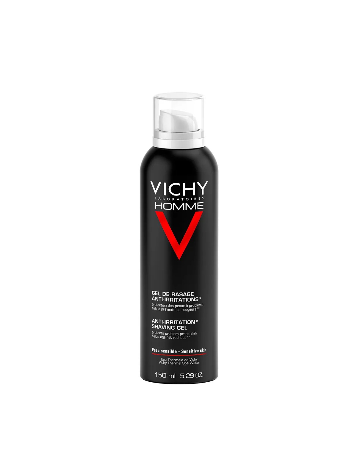 Vichy Homme Gel De Rasage Anti-irritations Vitamine C Peaux Sensibles 150ml