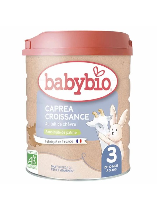 Babybio Caprea 3 Croissance Lait En Poudre Au Lait De Chevre Bio De 10 Mois A 3 Ans 800g