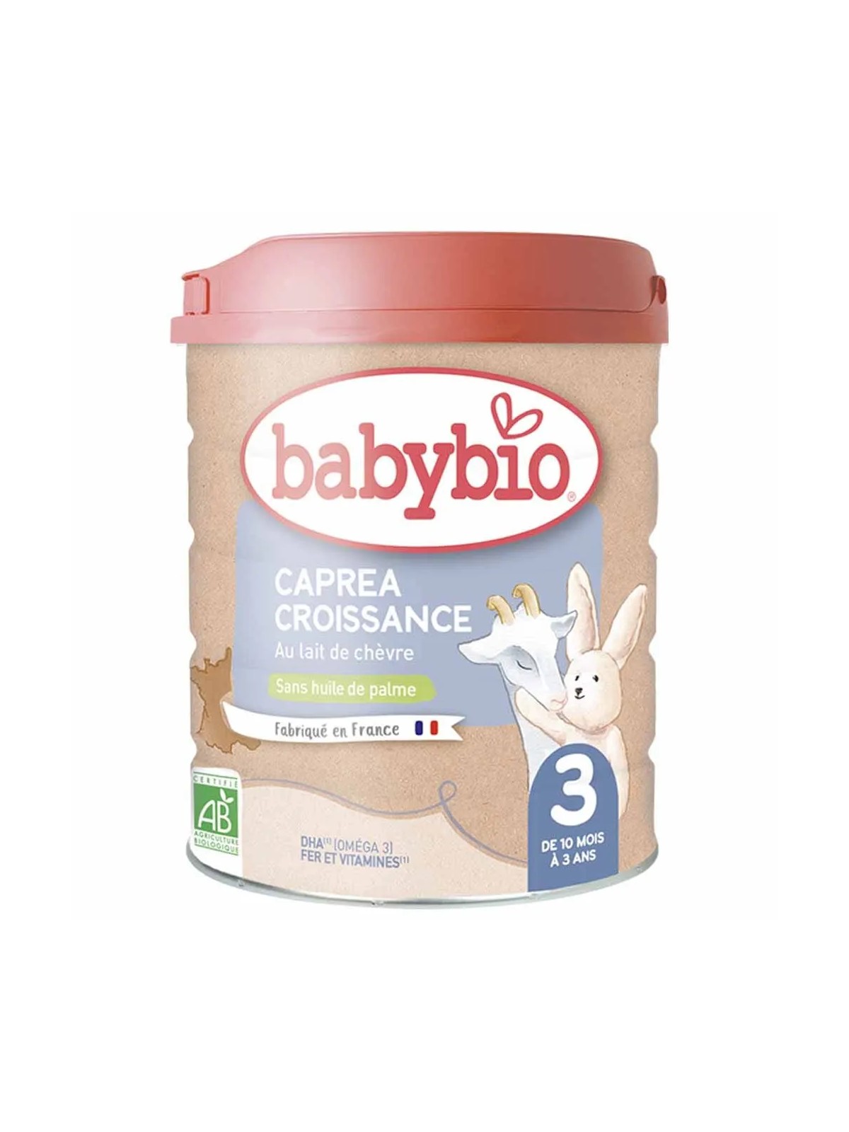 Babybio Caprea 3 Croissance Lait En Poudre Au Lait De Chevre Bio De 10 Mois A 3 Ans 800g