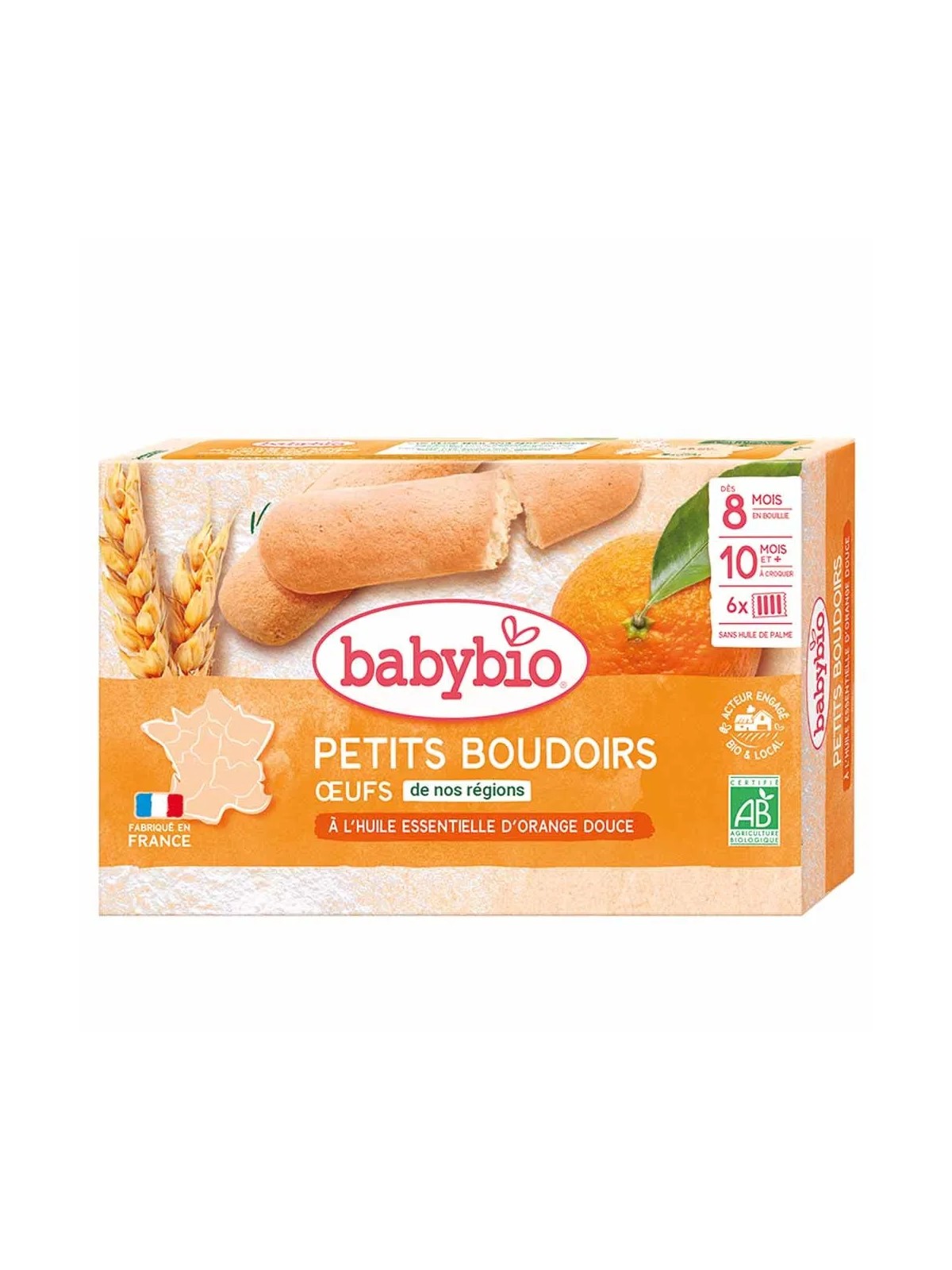 Babybio Boudoir A L'huile Essentielle D'orange Douce Bio 120g