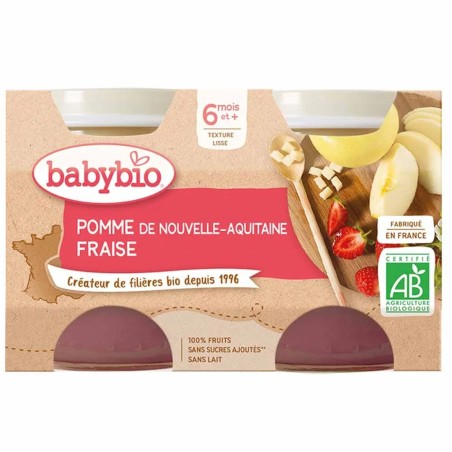 Babybio Fruits Petits Pots De Bio Des 6 Mois 2x130g