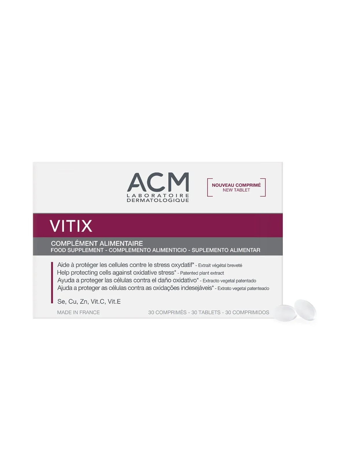 Acm Vitix Complément alimentaire Stress oxydatif 30 comprimés