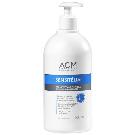 Acm Sensitelial Gel Nettoyant Surgras Peaux Atopiques 500ml