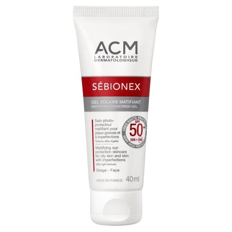 Acm Sébionex Gel Solaire Matifiant spf 50 40ml