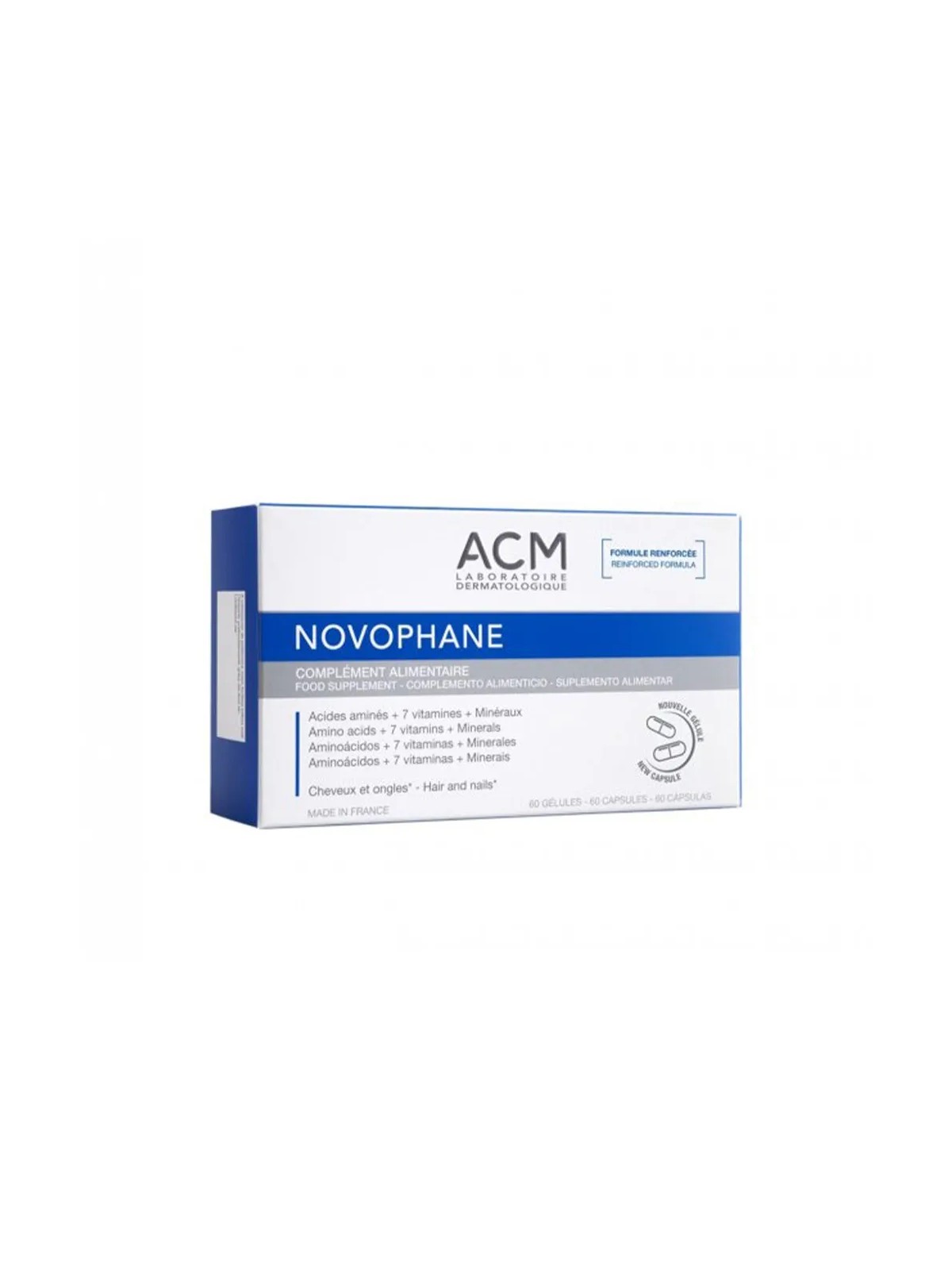 Acm Novophane Ongles Et Cheveux 60 Gélules