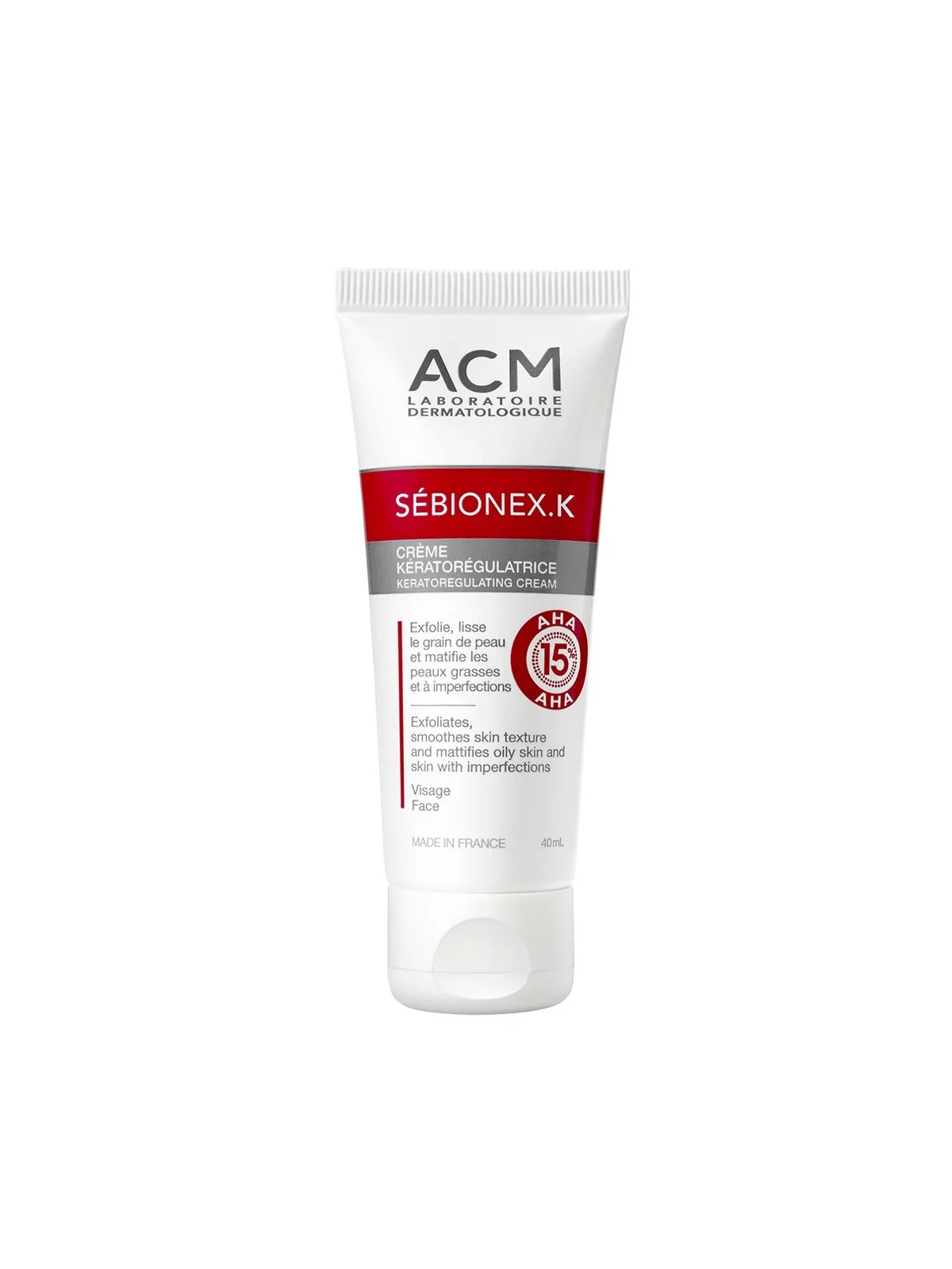 Acm Sébionex Sébionex K Crème Kératorégulatrice 40ml