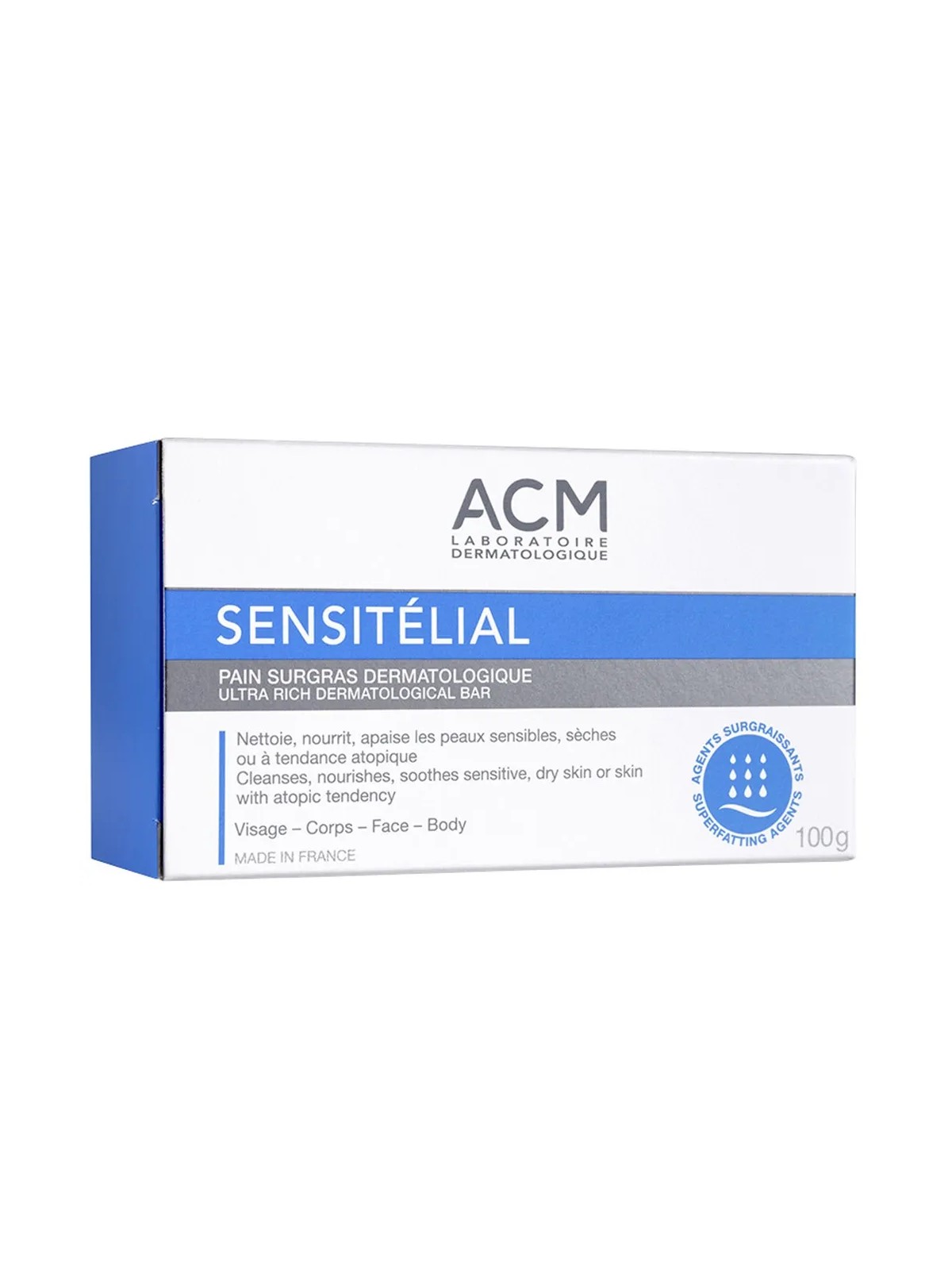 Acm Sensitelial Pain surgras dermatologique 100g