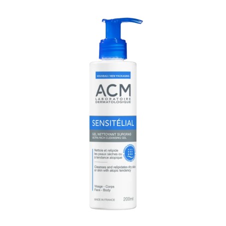 Acm Sensitelial Gel Nettoyant Surgras Peaux Atopiques 200ml