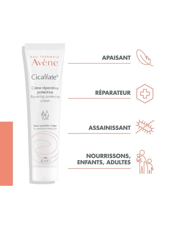 Avène Cicalfate+ Crème Réparatrice Protectrice Peaux Sensibles Et Irritées 40ml