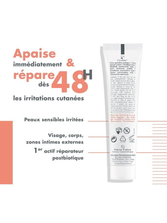 Avène Cicalfate+ Crème Réparatrice Protectrice Peaux Sensibles Et Irritées 40ml