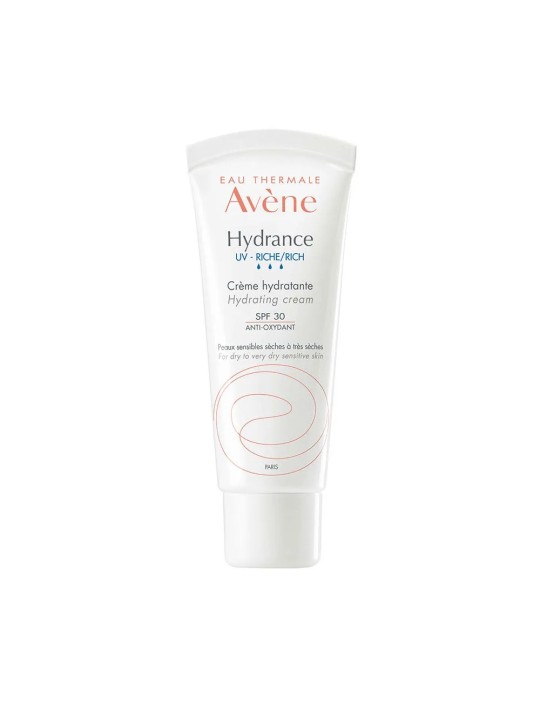 Avène Hydrance Creme Riche Spf30 Uv Peaux Sensibles Seches A Tres Seches 40ml