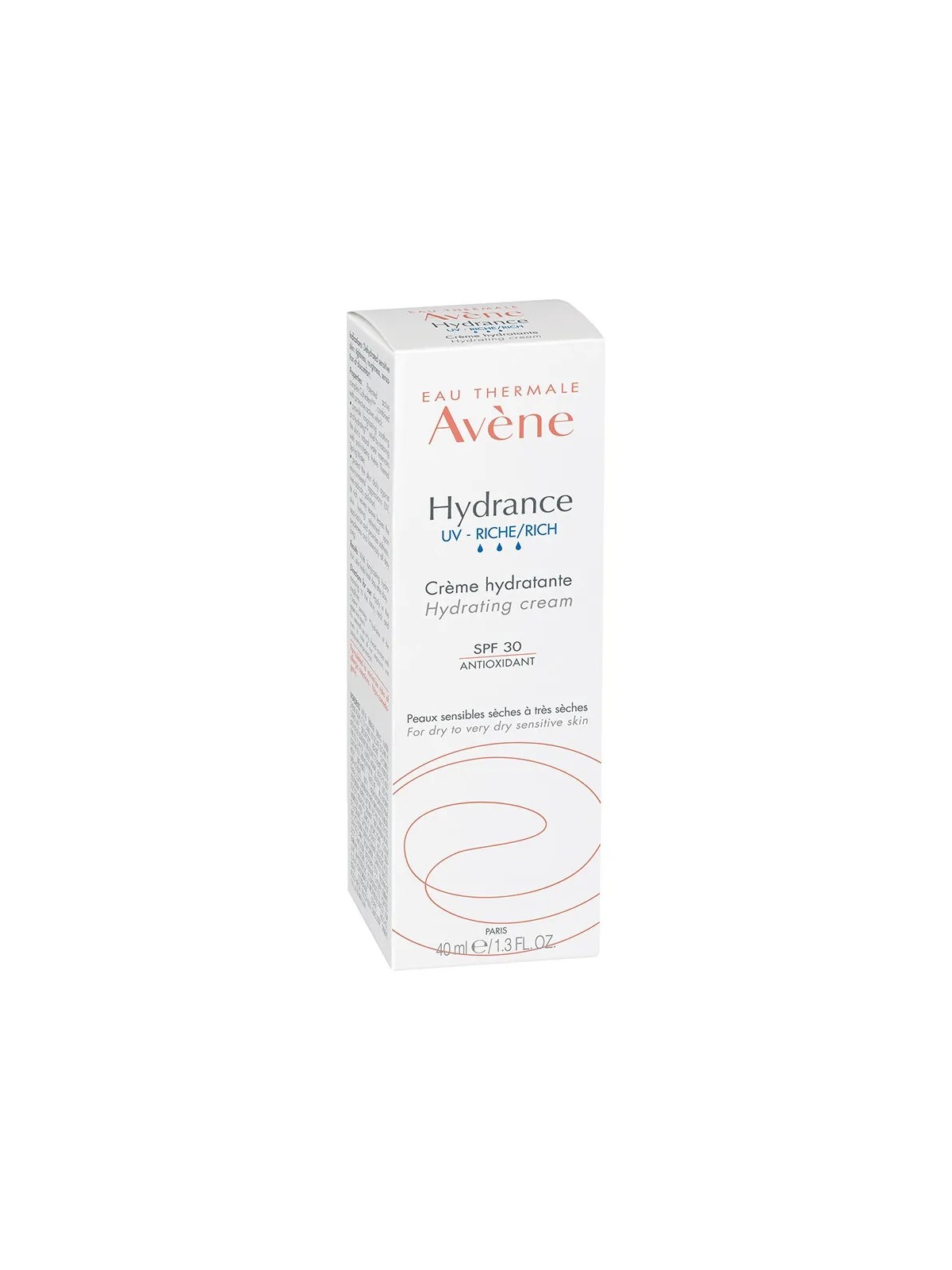 Avène Hydrance Creme Riche Spf30 Uv Peaux Sensibles Seches A Tres Seches 40ml