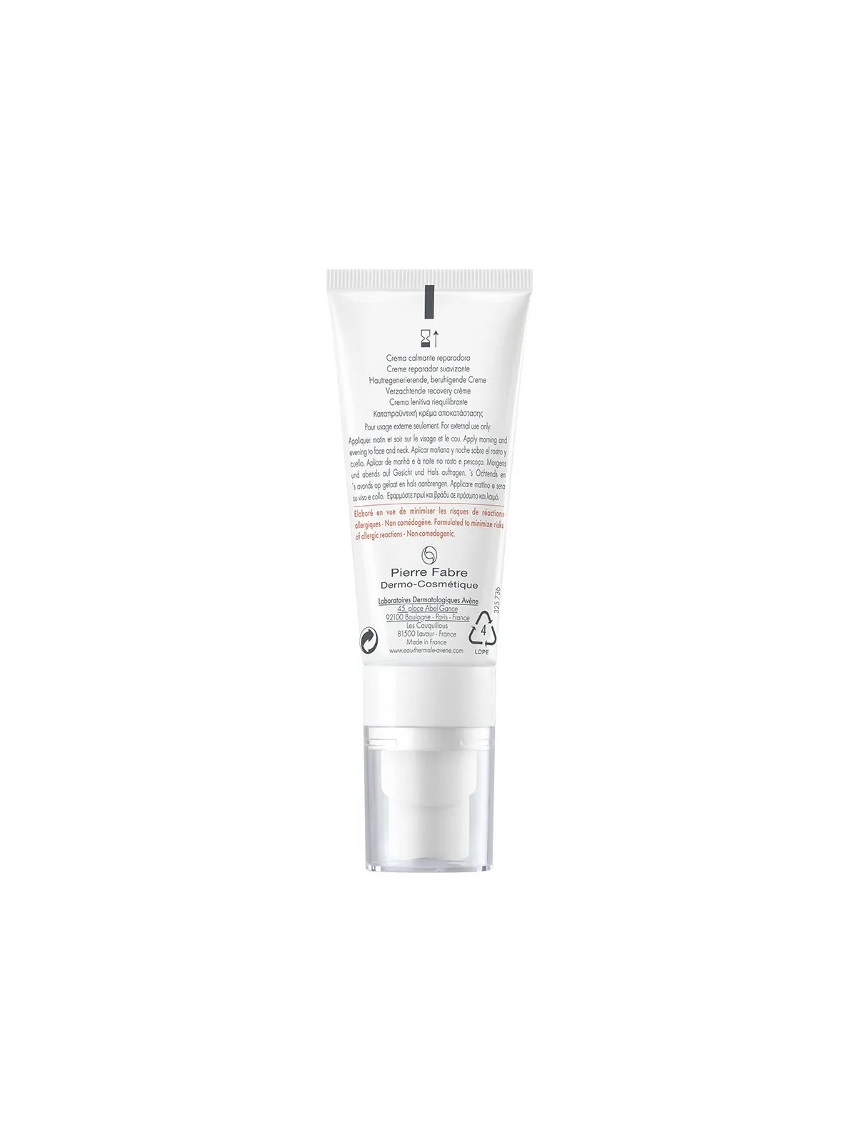 Avène Tolérance Control Creme Apaisante Restauratrice Peaux Réactives 40ml