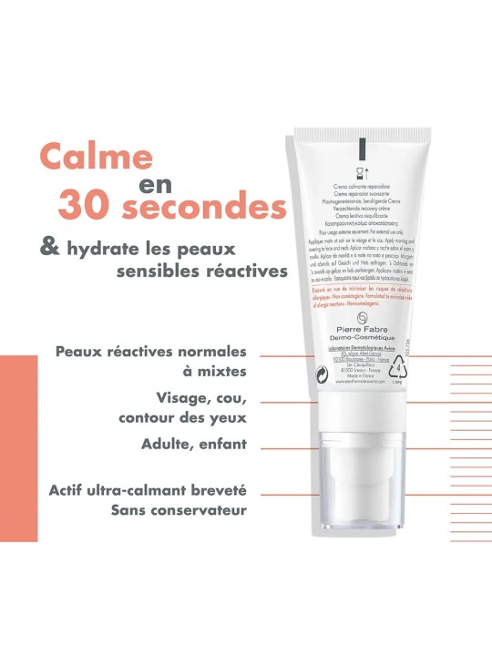 Avène Tolérance Control Creme Apaisante Restauratrice Peaux Réactives 40ml