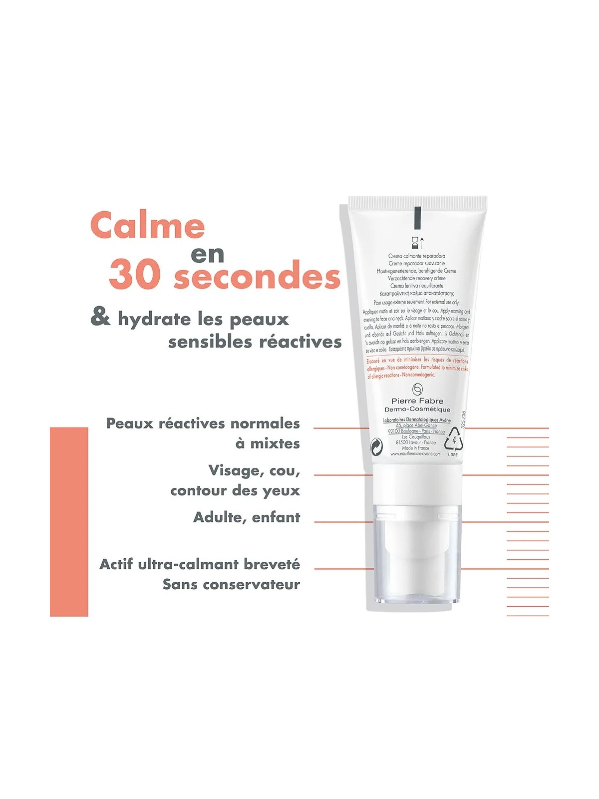 Avène Tolérance Control Creme Apaisante Restauratrice Peaux Réactives 40ml