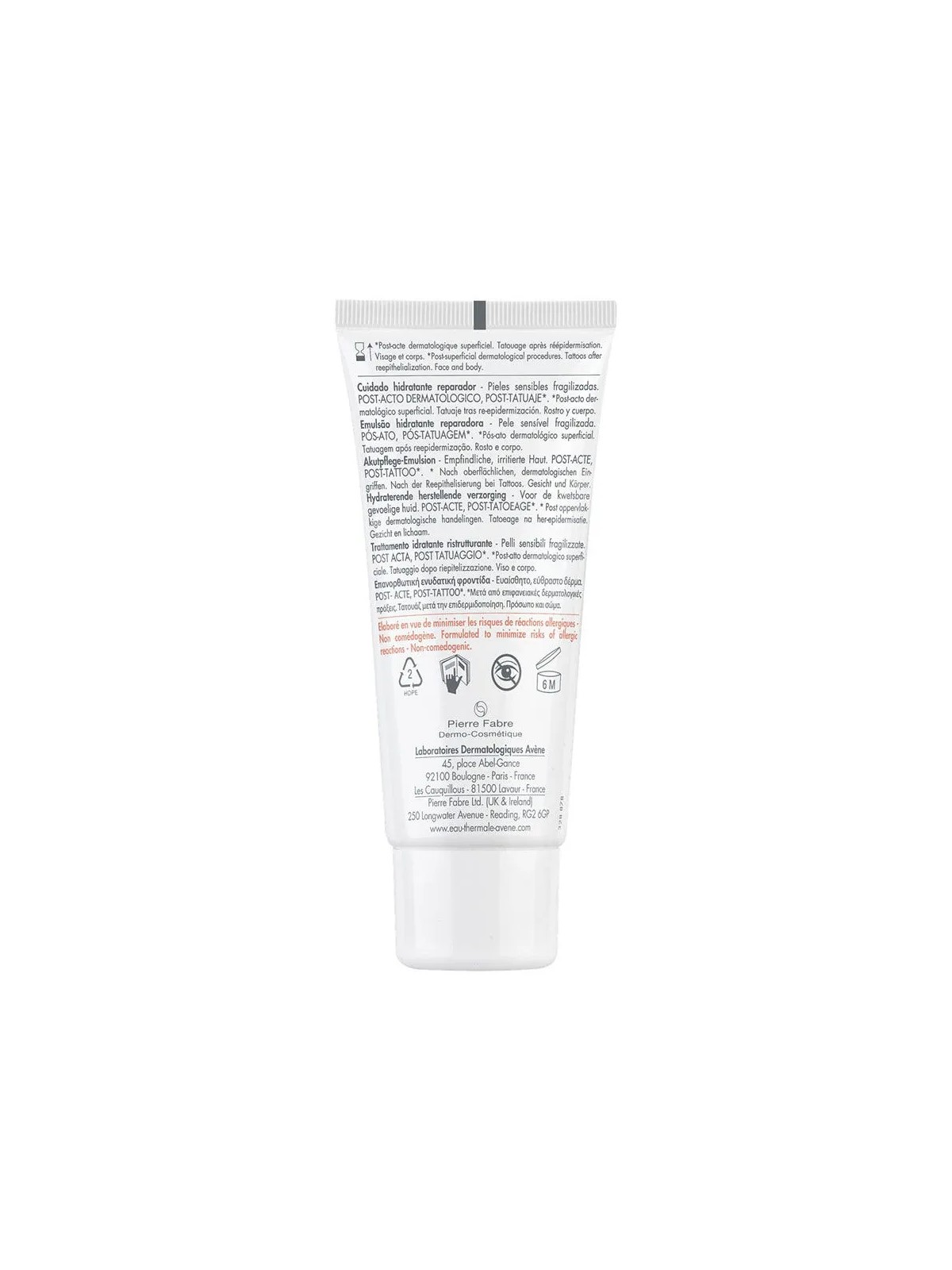 Avène Cicalfate Soin hydratant réparateur POST-ACTE, POST-TATOUAGE 40ml