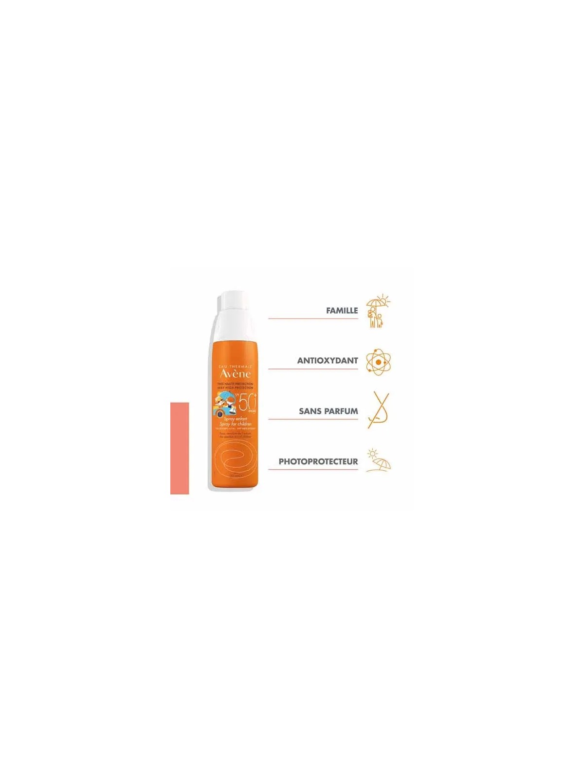 Avène Solaire Spray Enfant Spf50+ Peaux Sensibles 200ml