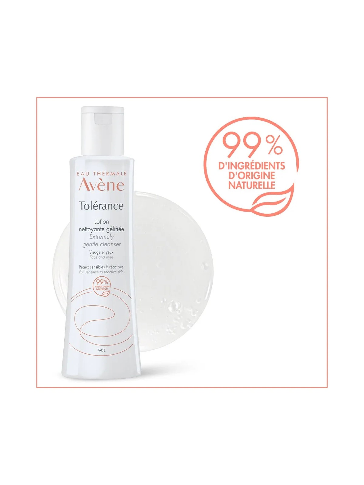 Avène Tolérance Lotion Nettoyante Gélifiée 200ml