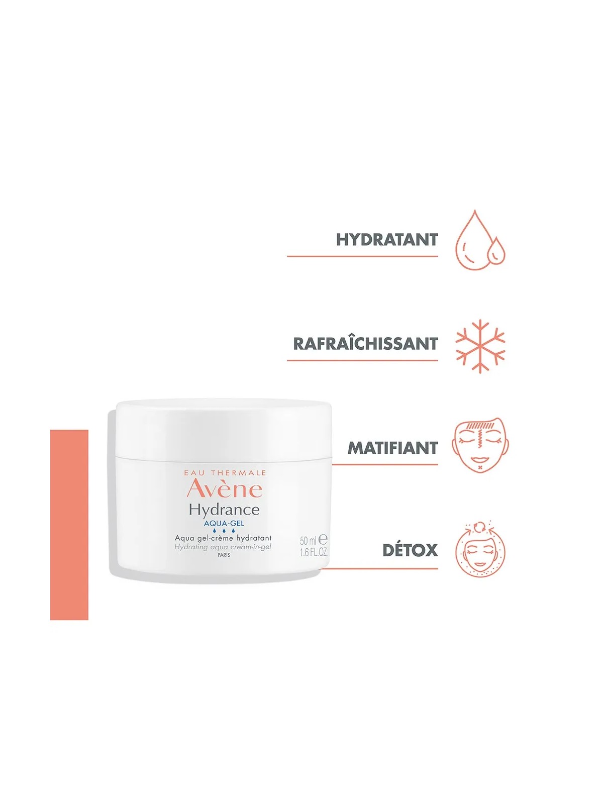 Avène Hydrance Gel Creme Peaux Sensibles Deshydratees 50ml