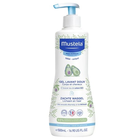 Mustela Gel Lavant Doux Corps Et Cheveux Peaux Normales 500ml