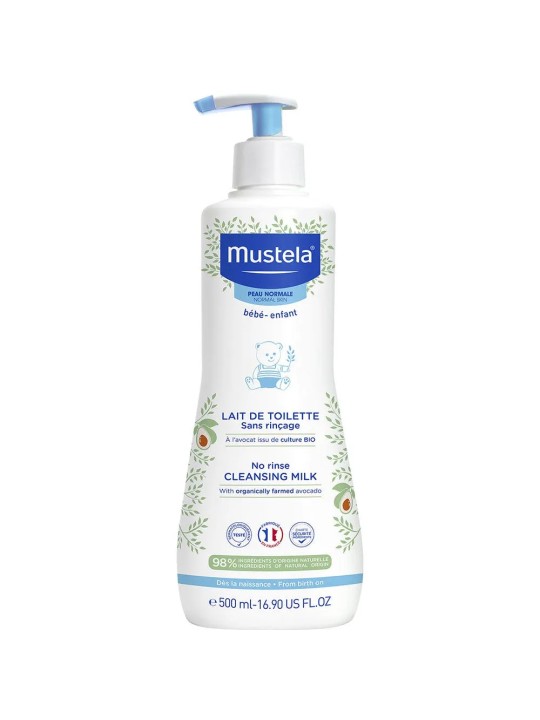 Mustela Lait De Toilette Sans Rincage Peaux Normales 500ml