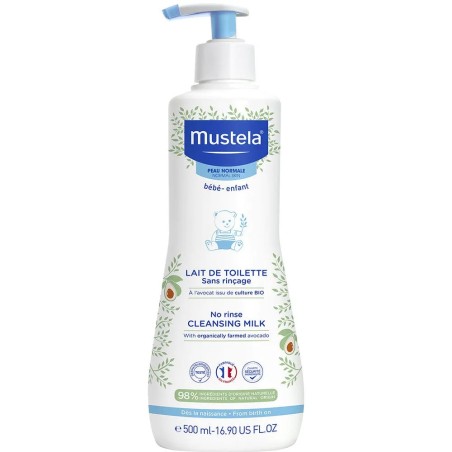 Mustela Lait De Toilette Sans Rincage Peaux Normales 500ml