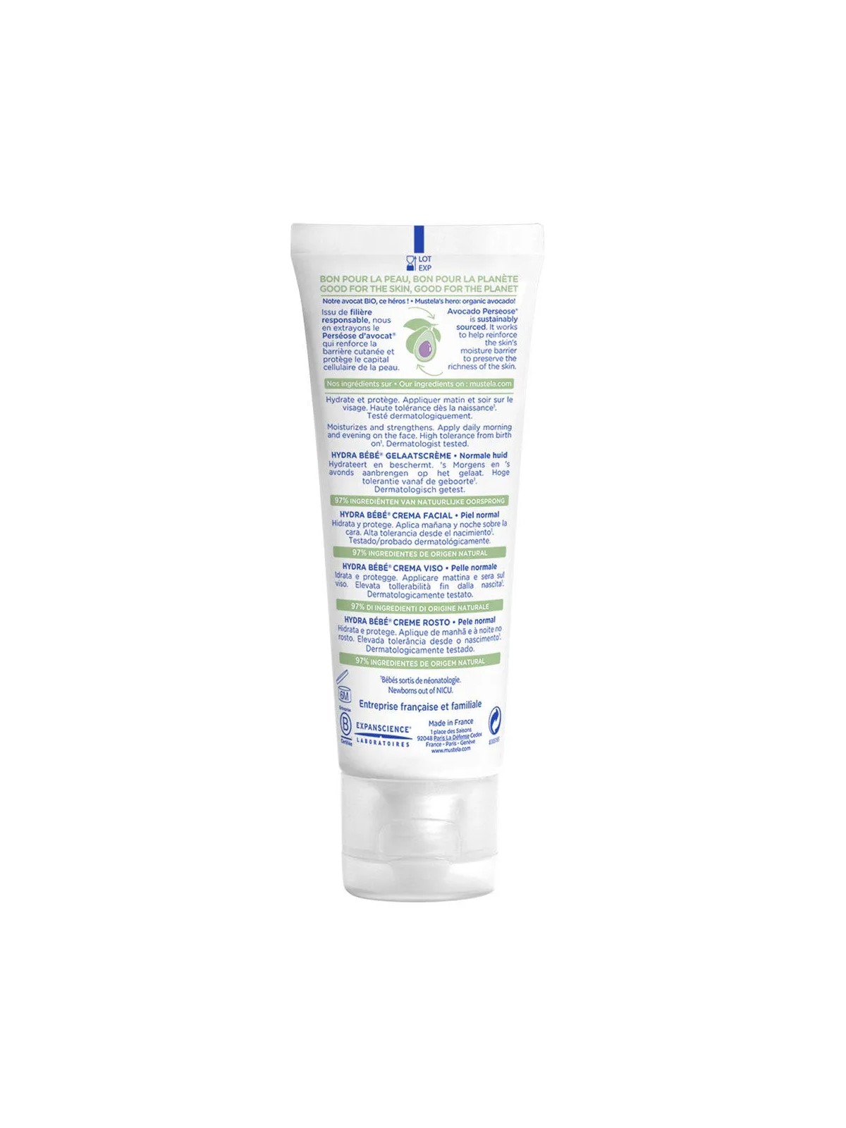 Mustela Hydra Bebe Creme Visage Peaux Normales 40 ml