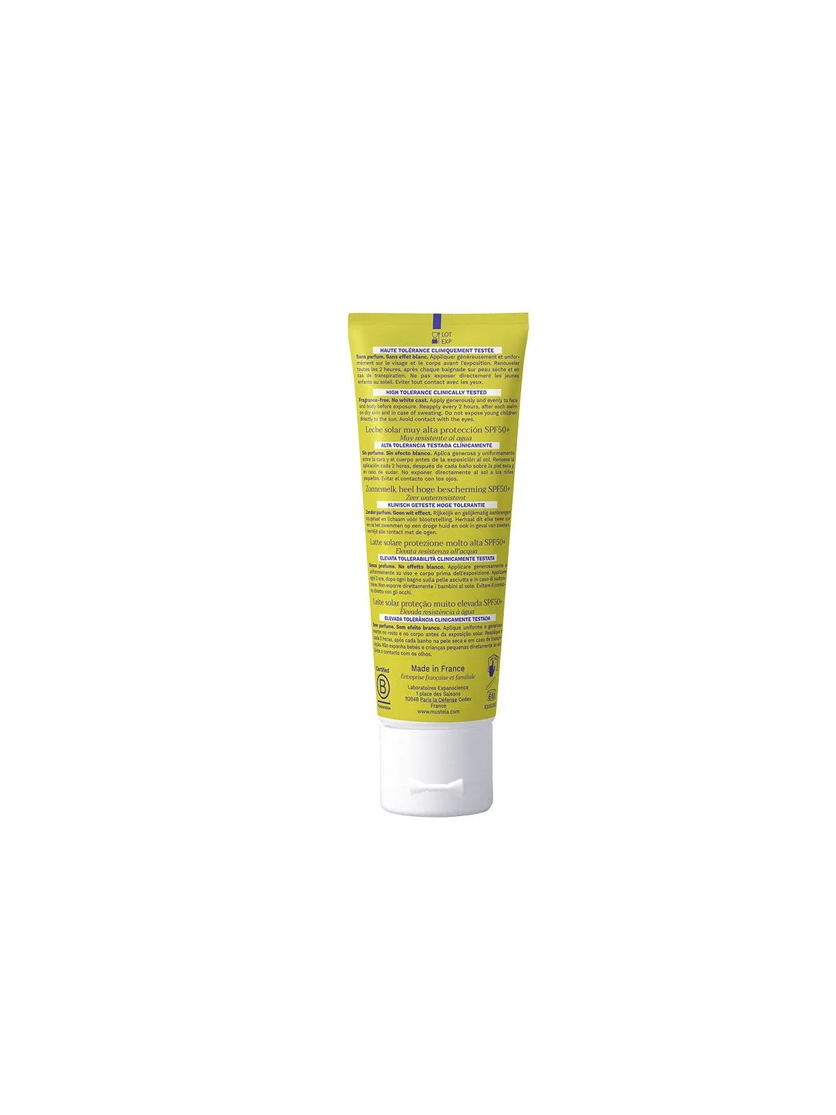 Mustela Lait solaire Très Haute Protection SPF50+ 40ml