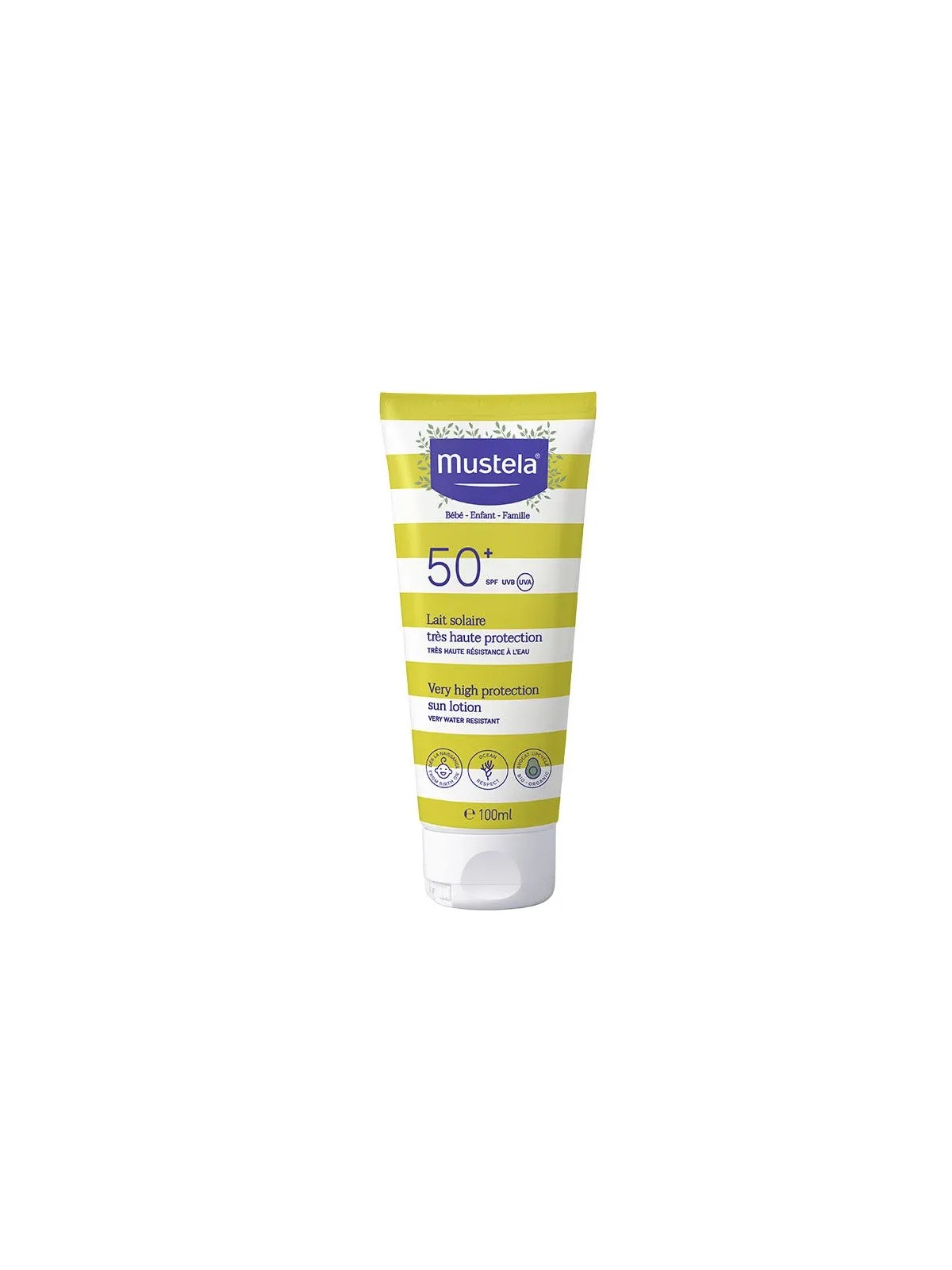 Mustela Lait Solaire Très Haute Protection SPF50+ 100ml