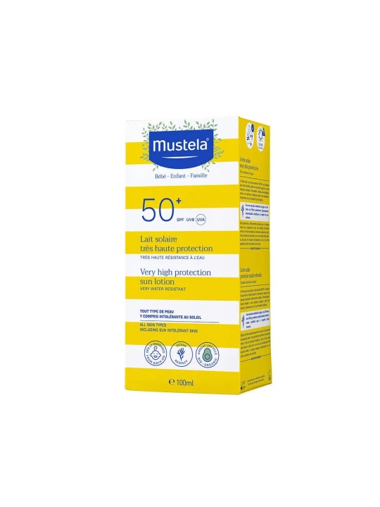 Mustela Lait Solaire Très Haute Protection SPF50+ 100ml