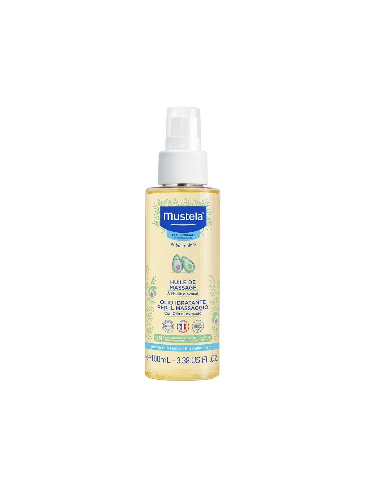 Mustela Huile De Massage Peaux Normales 100 ml