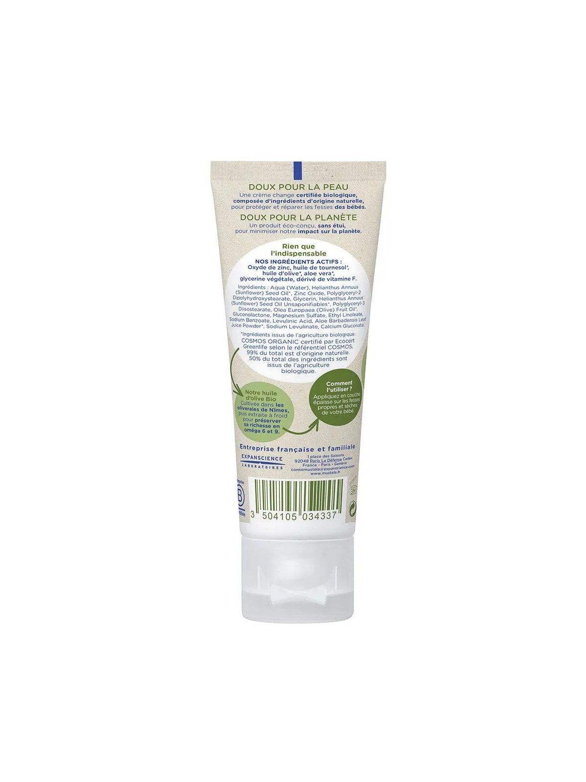 Mustela Creme Change Bio Des La Naissance 75ml