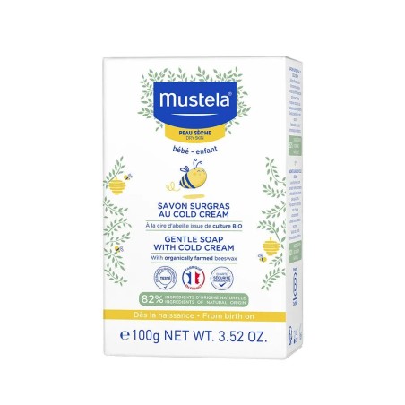 Mustela Savon Surgras Pain Au Cold-cream Nutri-protecteur Peau Seche Bebe 100 g