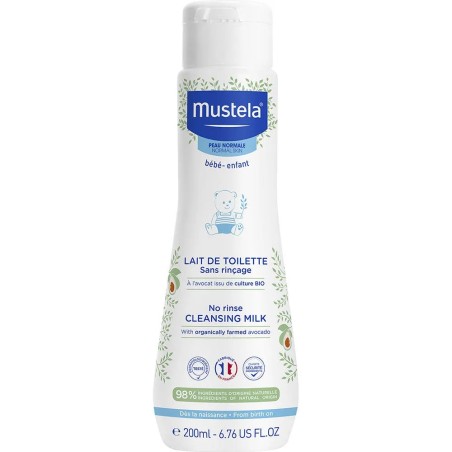 Mustela Lait De Toilette Sans Rincage Peaux Normales 200ml