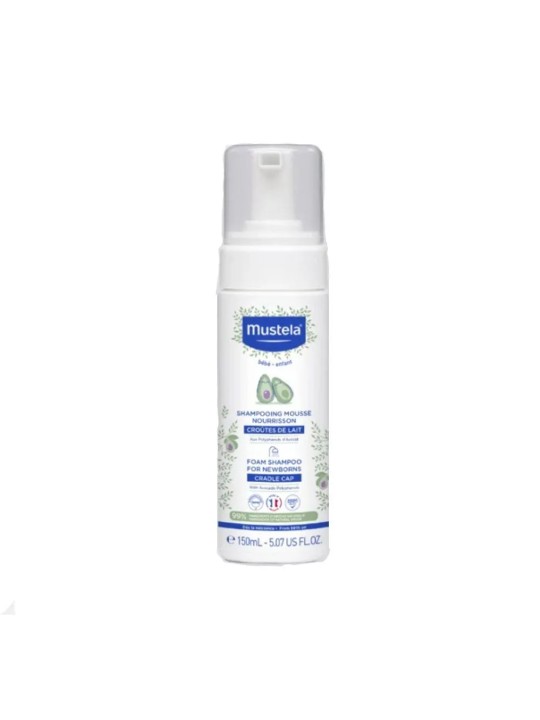 Mustela Shampooing Mousse Nourrisson Peaux Normales 150ml