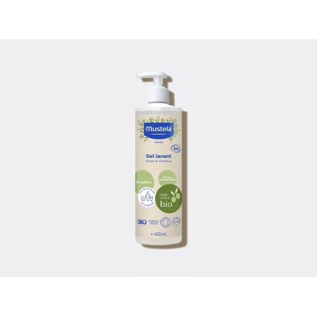 Mustela Eco Recharge Gel lavant Bio Corps et Cheveux Dès La Naissance 400ml