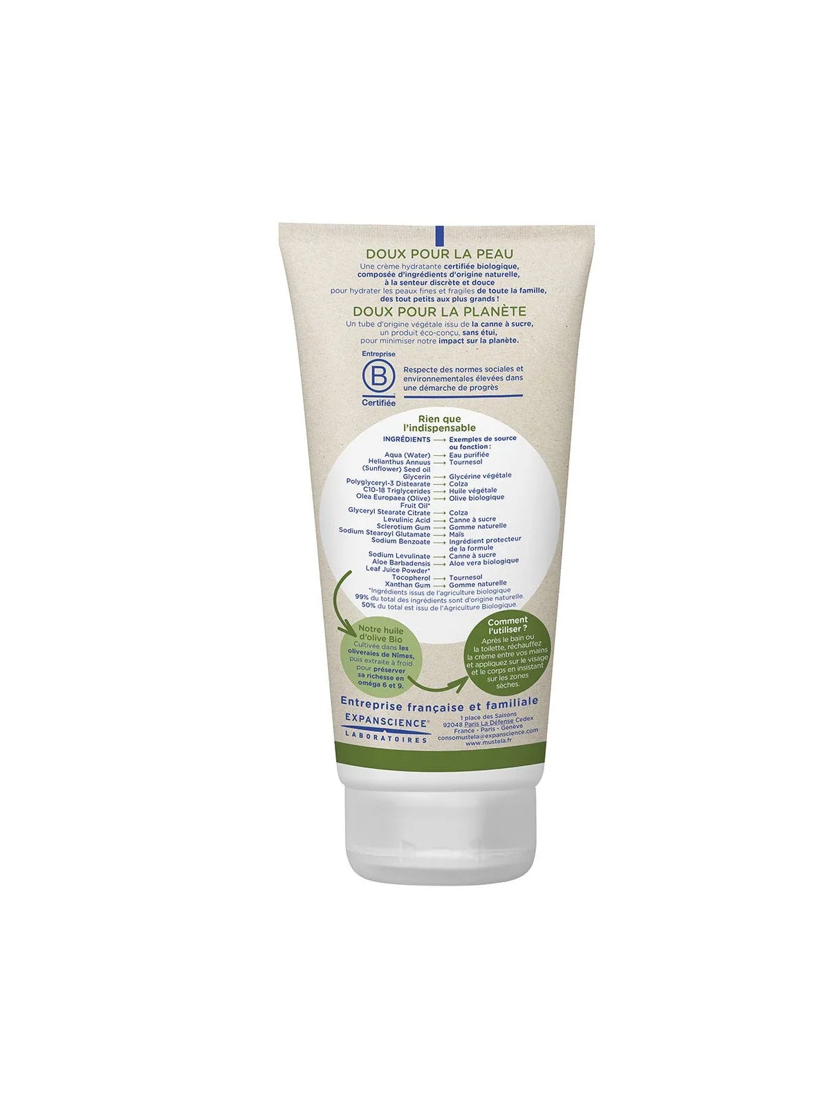 Mustela Creme Hydratante Bio Des La Naissance 150ml