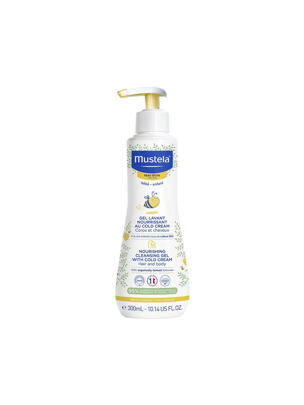 Mustela Gel Lavant Nourrissant Au Cold Cream Peaux Seches 300 ml