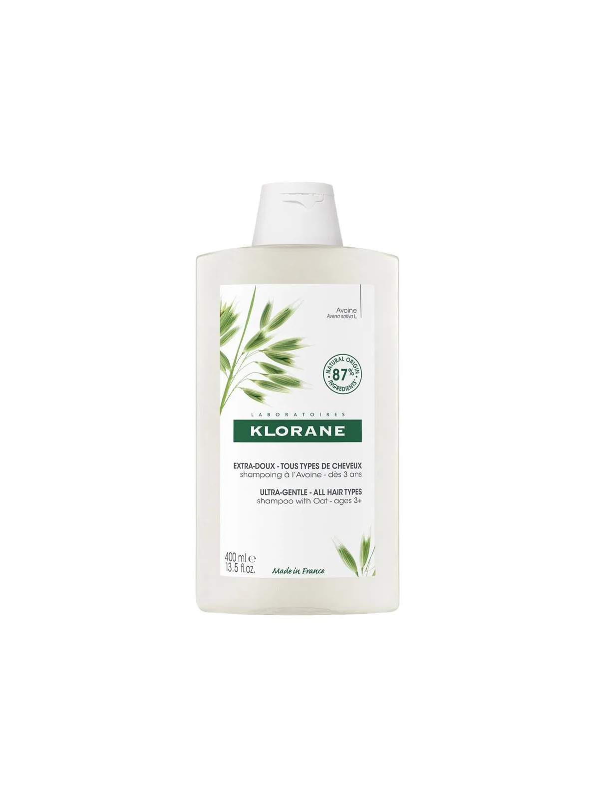 Klorane Avoine Shampoing Extra-doux Tous types de cheveux 400ml