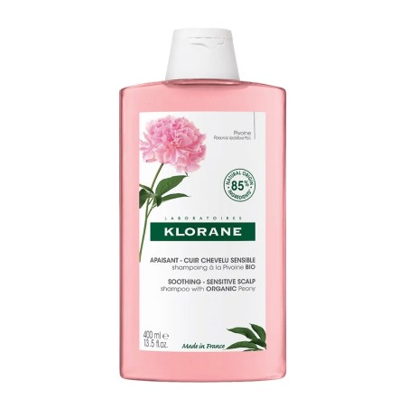 Klorane Pivoine Shampooing Apaisant Cuir chevelu sensible Bio 400ml