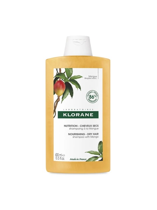 Klorane Mangue Shampooing Nutrition Cheveux Secs 400ml