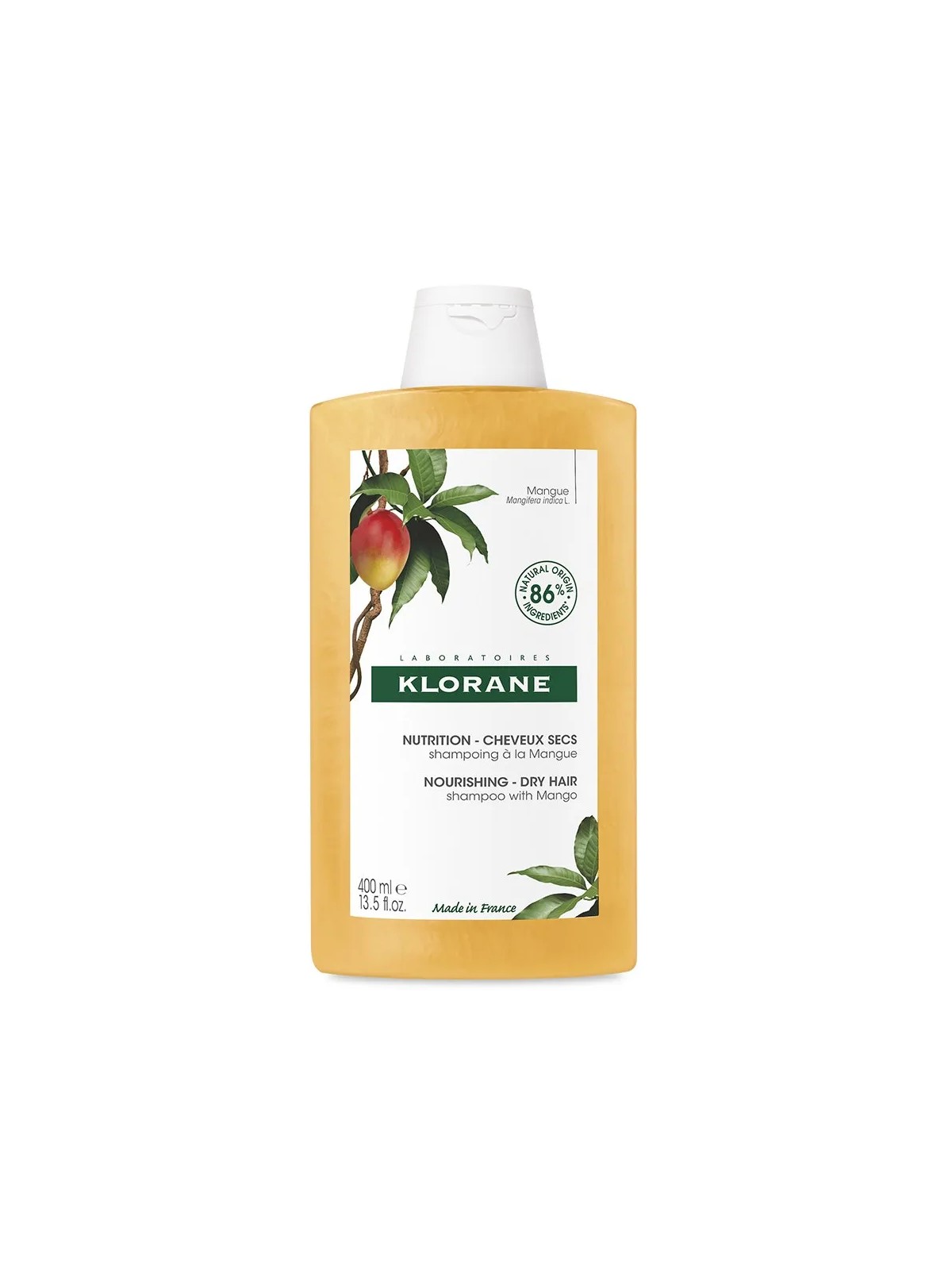 Klorane Mangue Shampooing Nutrition Cheveux Secs 400ml